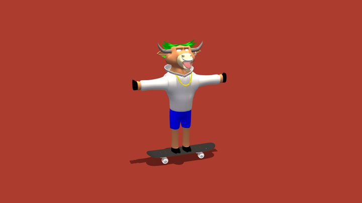Bull Nega 3D Model