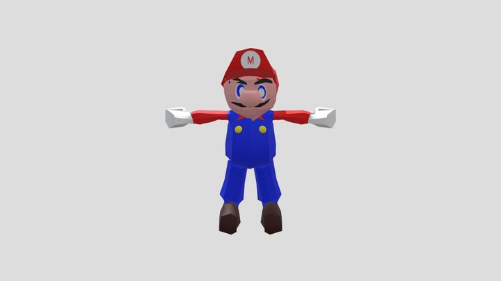 Mario UV 3D Model