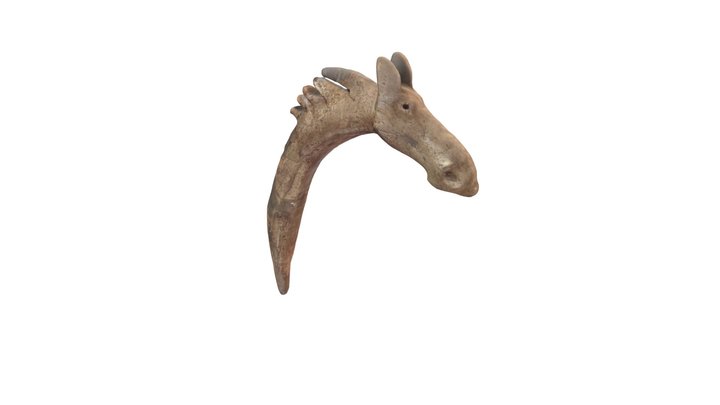 Aļņa galvas zizlis 3D Model