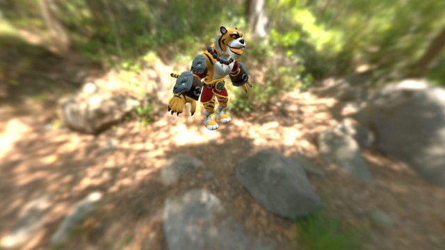 The Tiger Warrior 3D Model