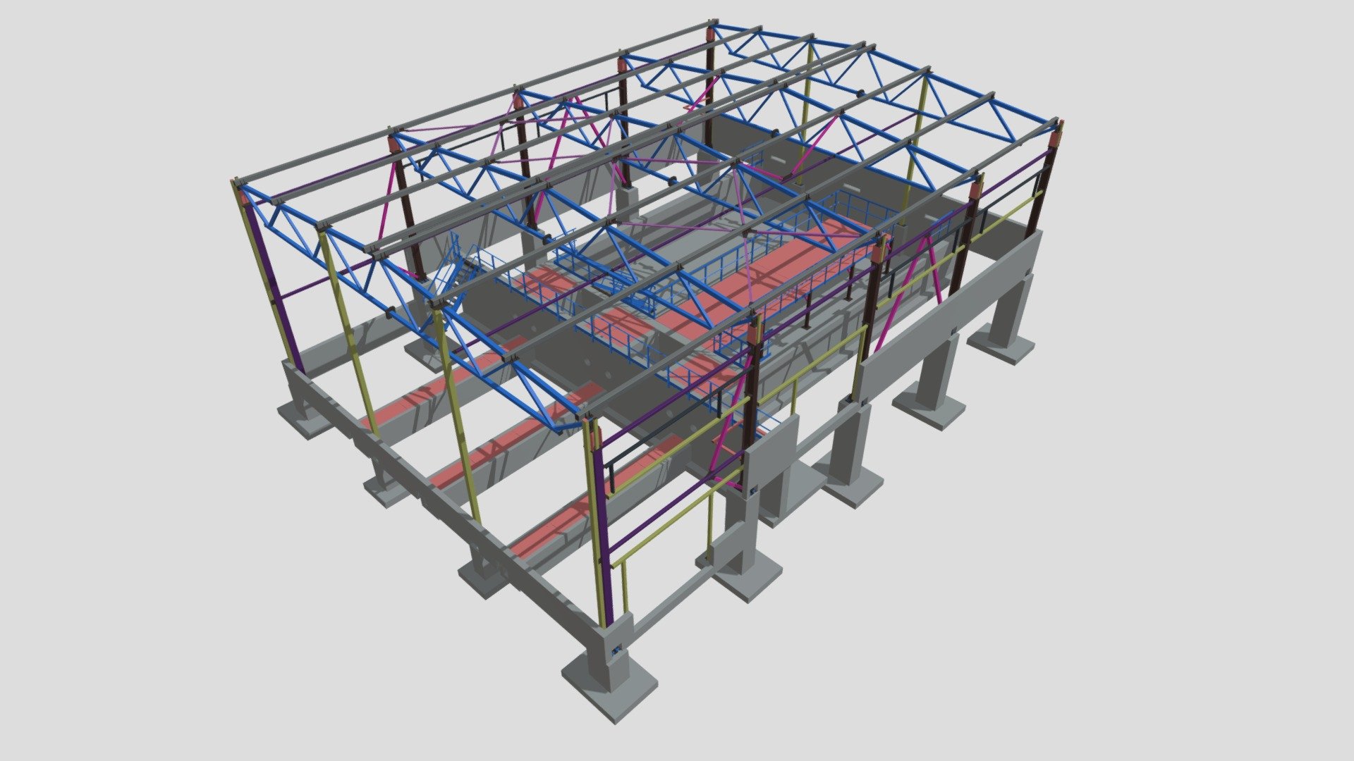 Mechanical cleaning building