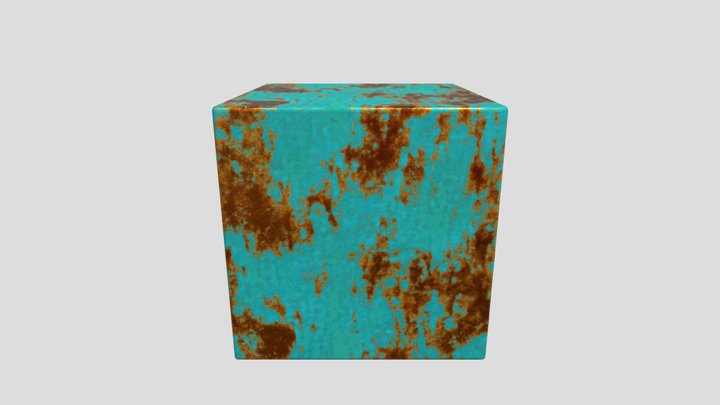Copper rust texture 3D Model