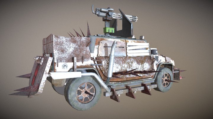 Hummer H2 Sut -DESTROYER- 3D Model