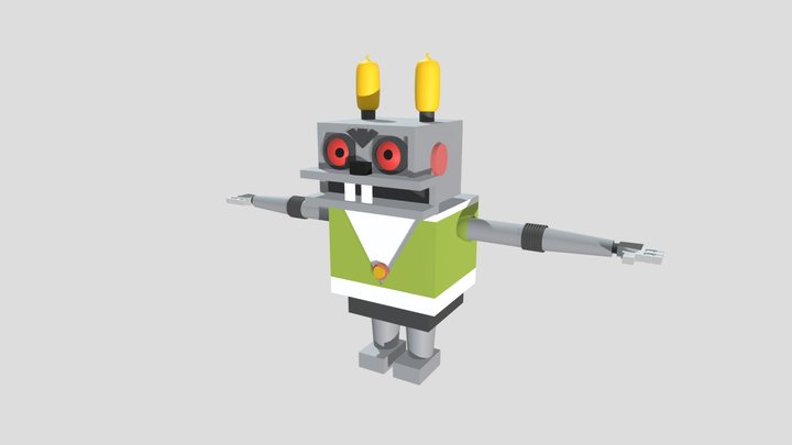Robot rabbit 3D Model