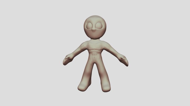 Novo personagem Masculino - Com UnWrap -1_3 3D Model