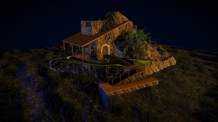 Casa en Isla 3D Model
