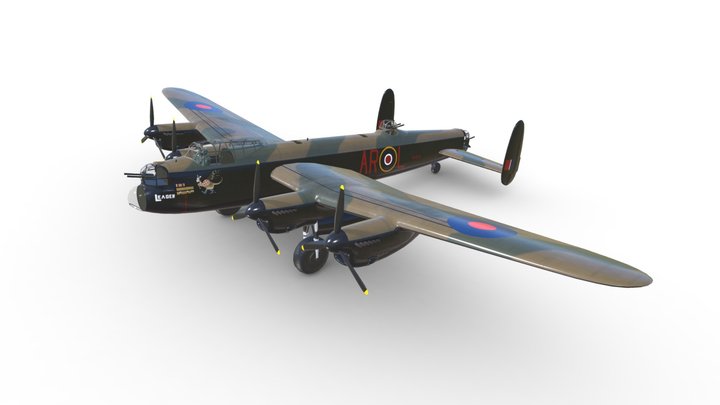 Avro Lancaster PA474 3D Model