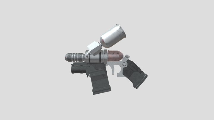 Explosive Gel Gun 3D Model