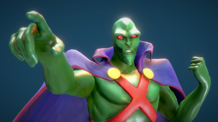 Martian Man Hunter by tulex_art 3D Model