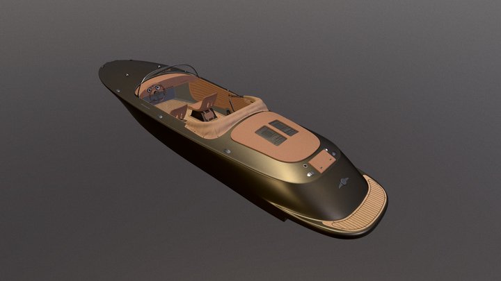 Hermes Speedster Yacht 3D Model