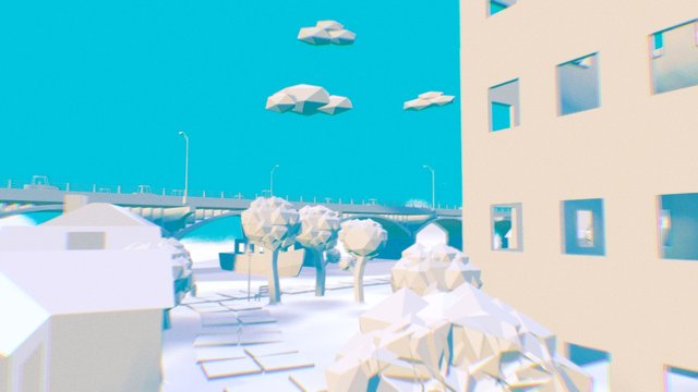 Paper City 3D Model