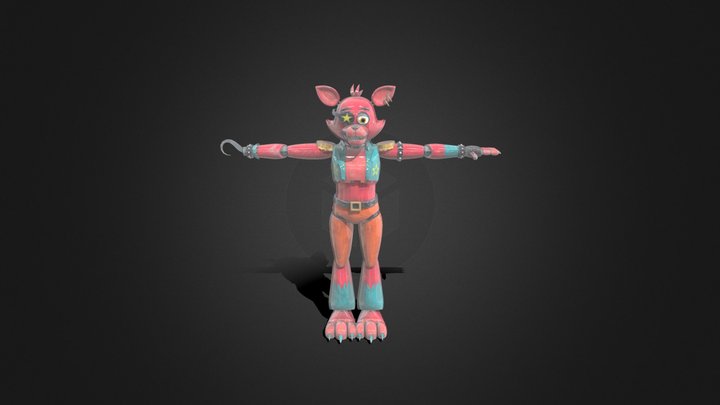 Glamrock_Foxy 3D Model