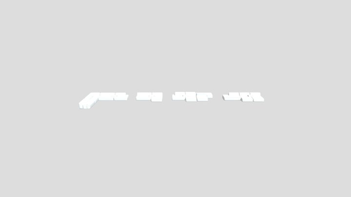 Divan_ Canapé_ITALY_corona6 3D Model