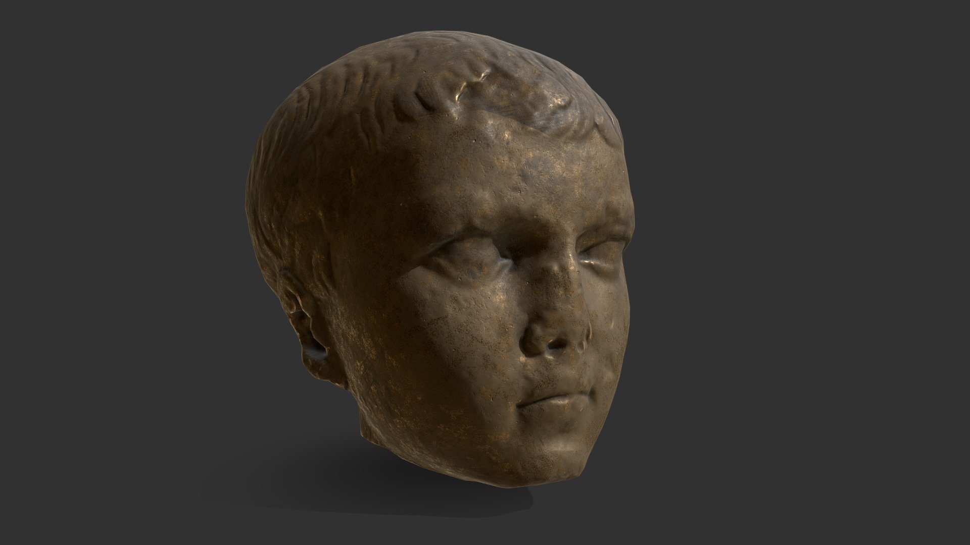 Little Prince - Copper_02 - Ancient Rome Bust