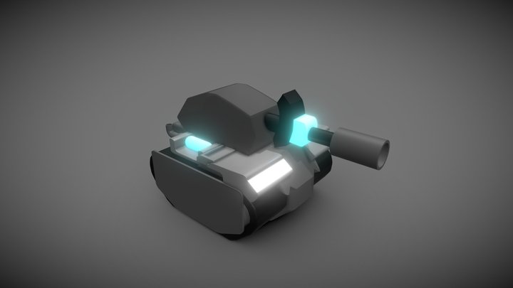 Small 3D Tank Model 3D Model