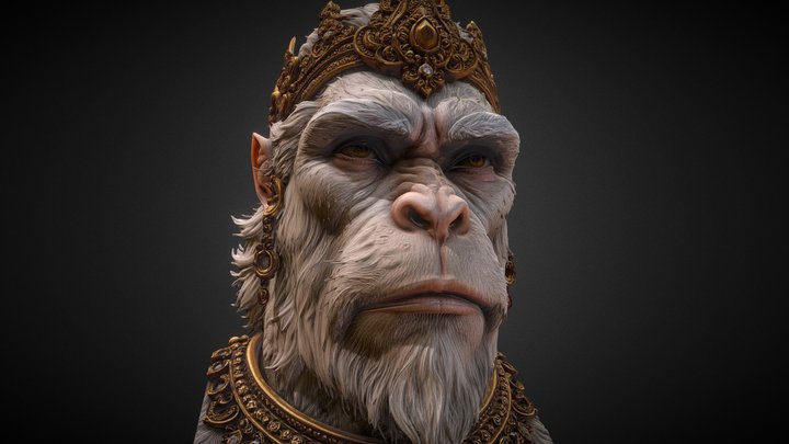 Hanoman – AI Generated 3D Character Figure