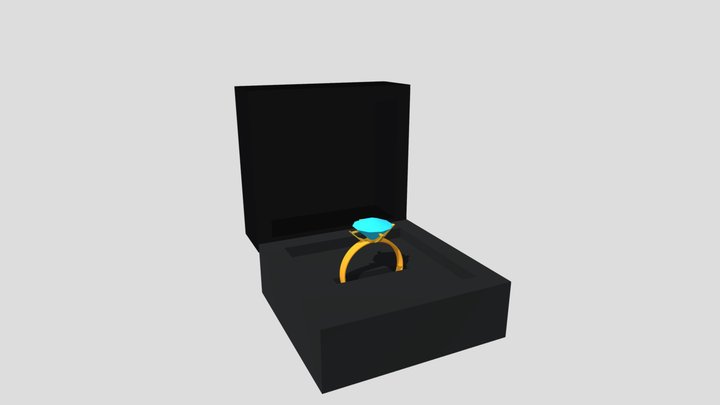 Golden Ring With Diamond – Modello 3D gratuito STL
