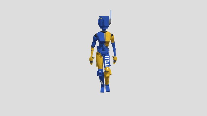 Race Queen Ruler Robot 3D Model