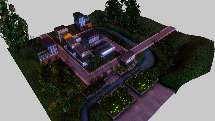 a city in nature – Modèle 3D gratuit STL