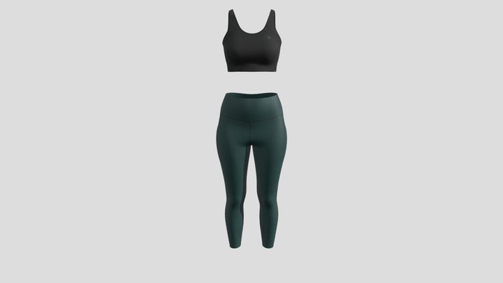 The North Face Activewear Set 3D Model