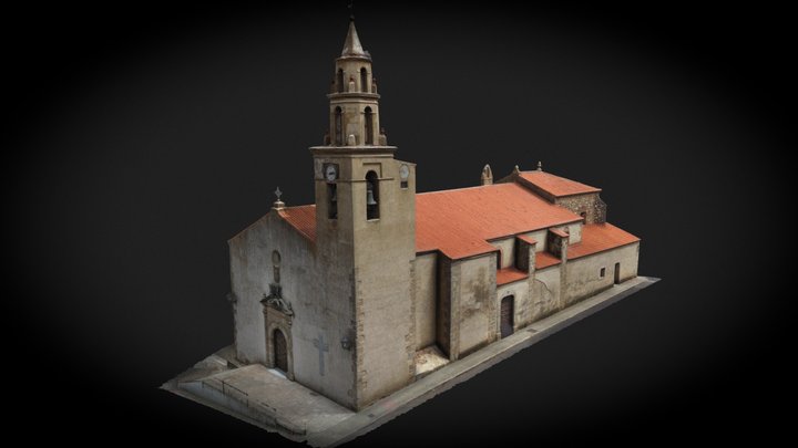 La iglesia de Cabeza del Buey 3D Model