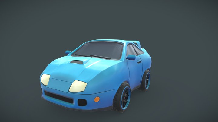 Cute Car Stylized 3D Model