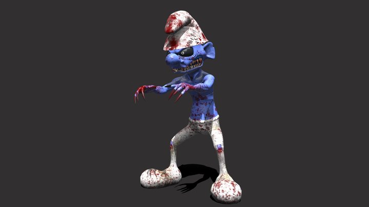 Zombi smurf 3D Model