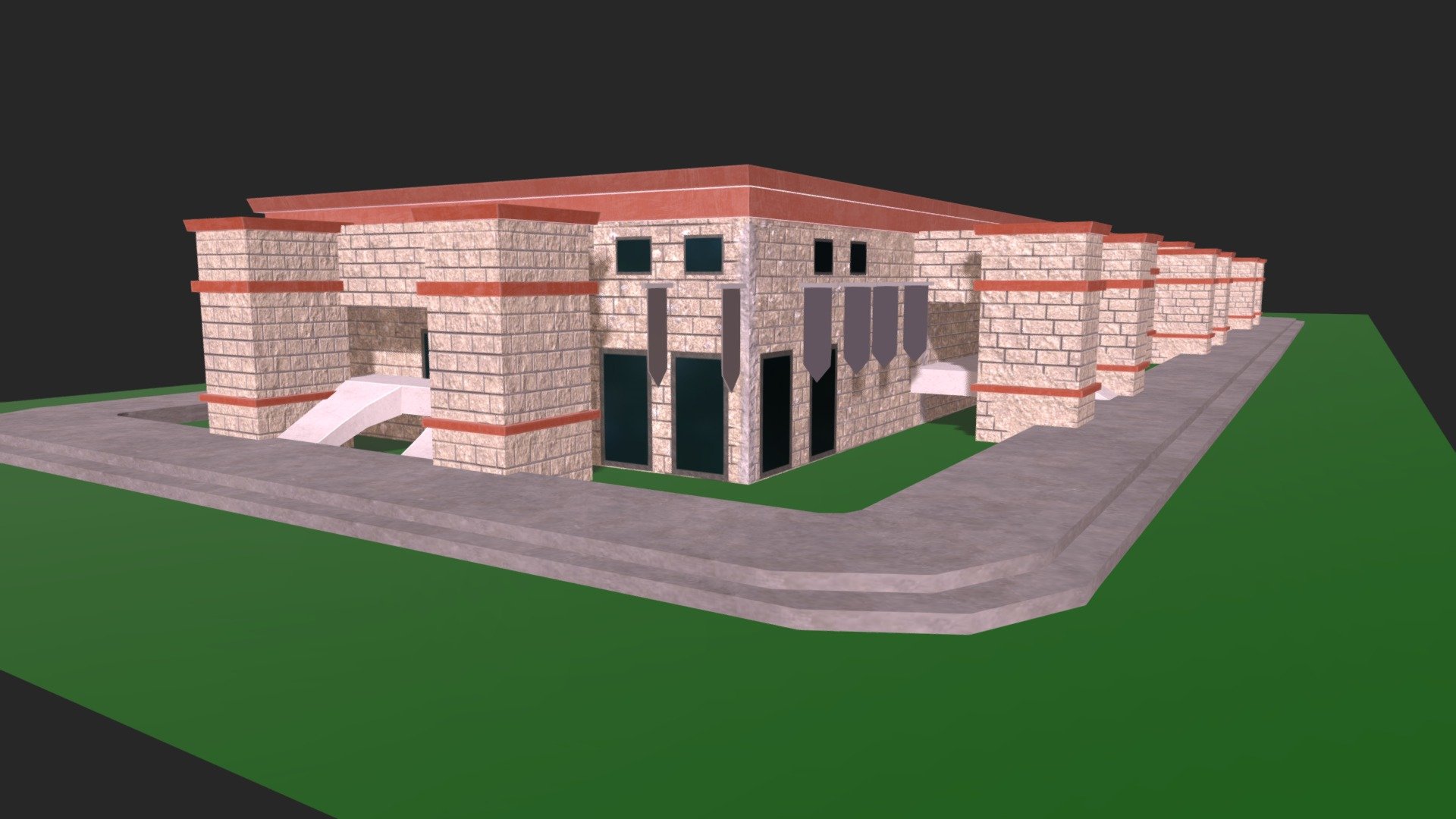 Edificio 1 - 3D model by Cincoycincuenta [b2d747a] - Sketchfab