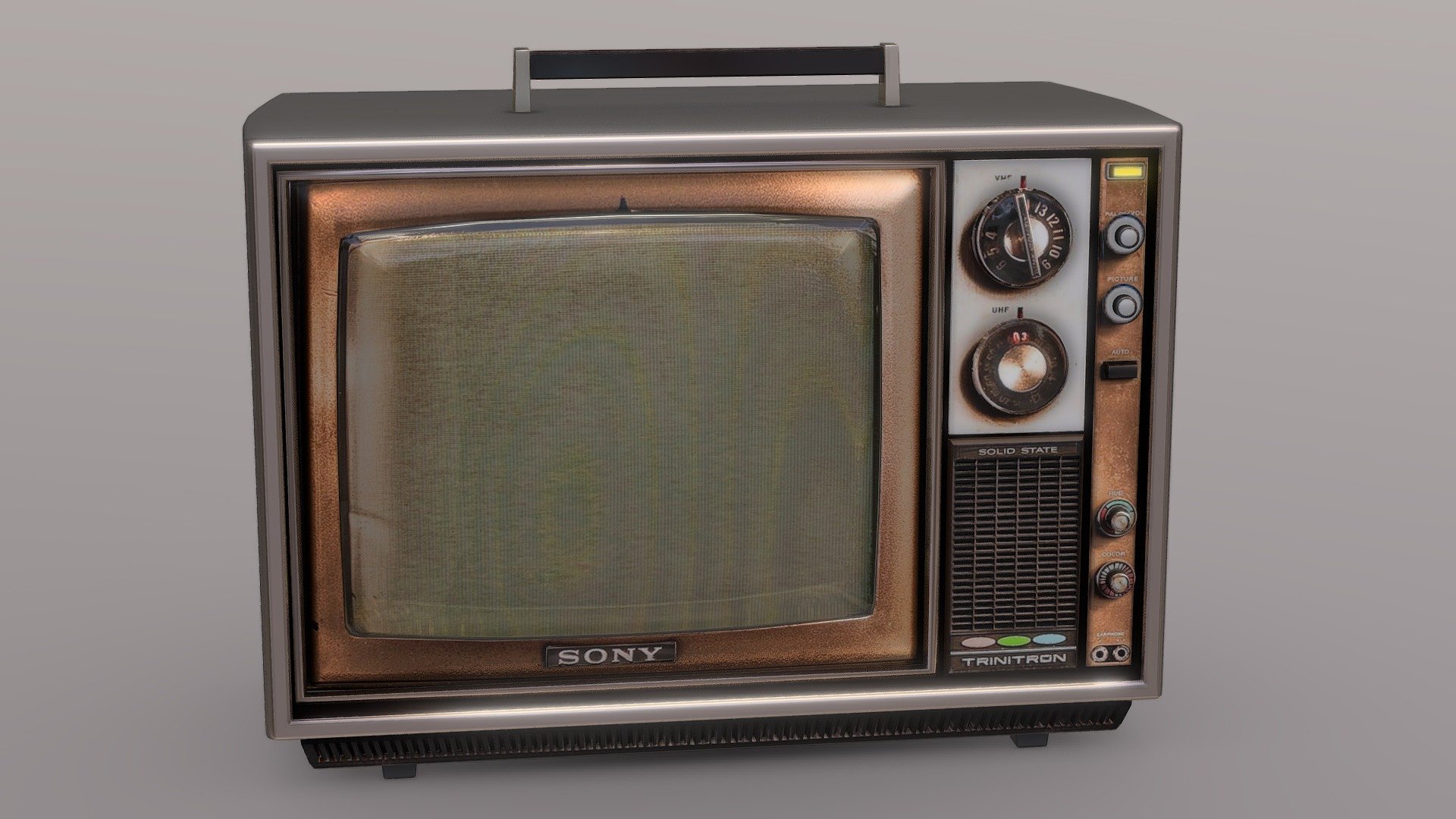 Old Sony Television Buy Royalty Free 3D Model By 3Dee mellydeeis 