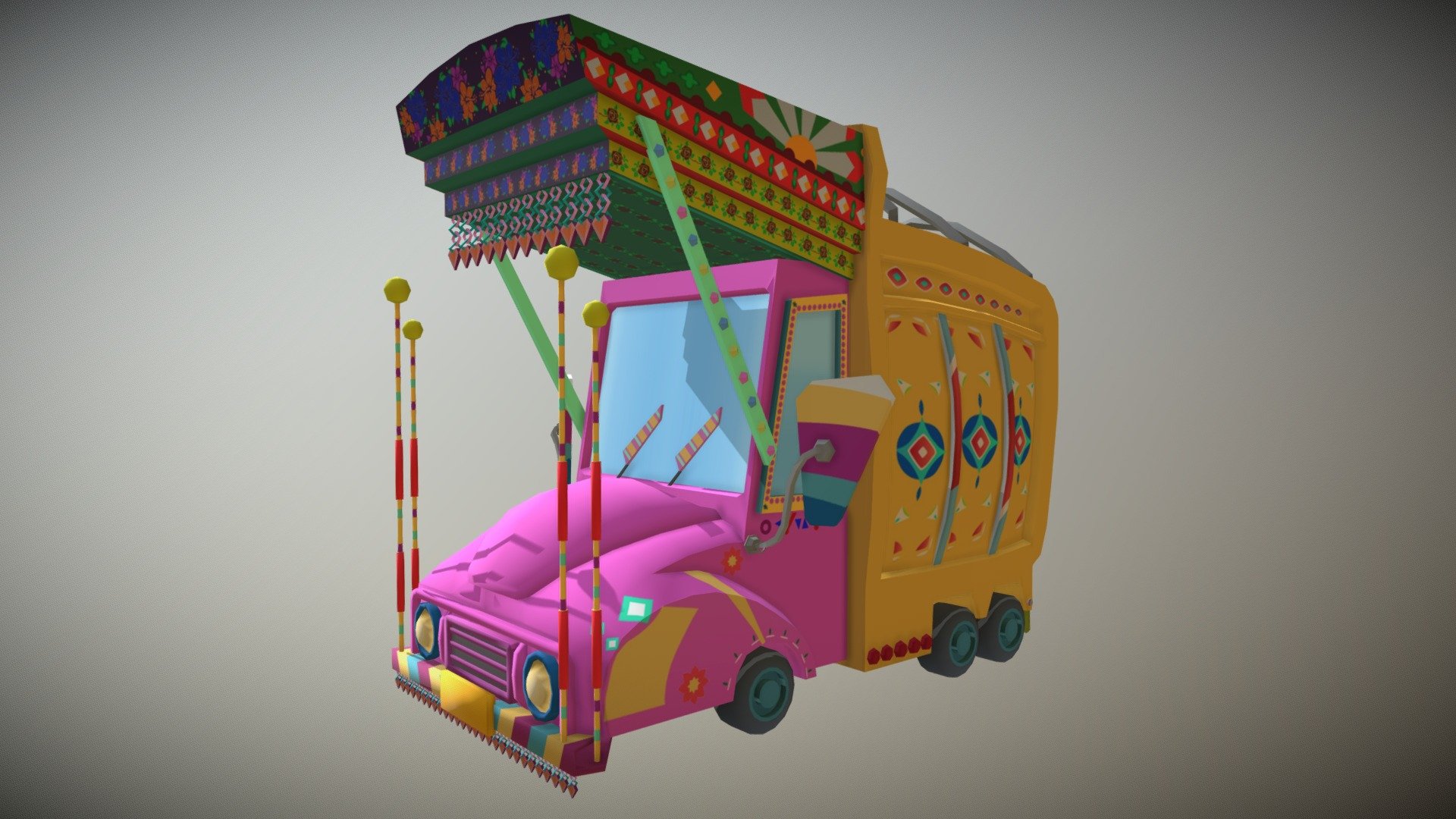 Paki Low Poly Truck