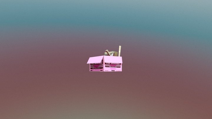 Buisness Trash Box 3D Model
