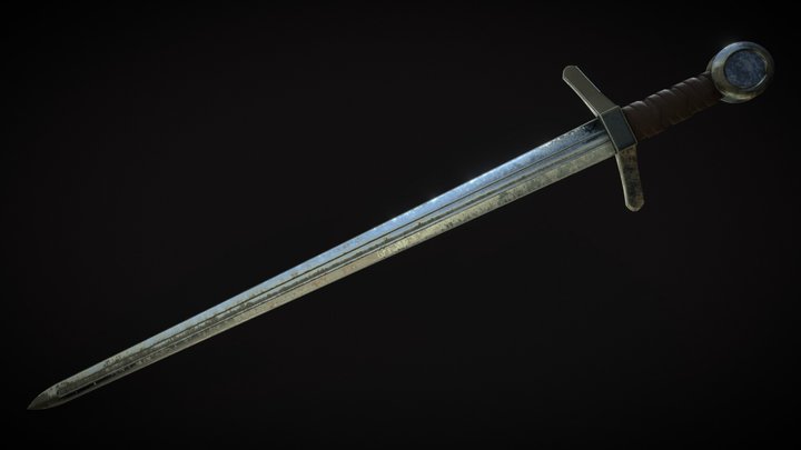 Medieval Sword 3D Model