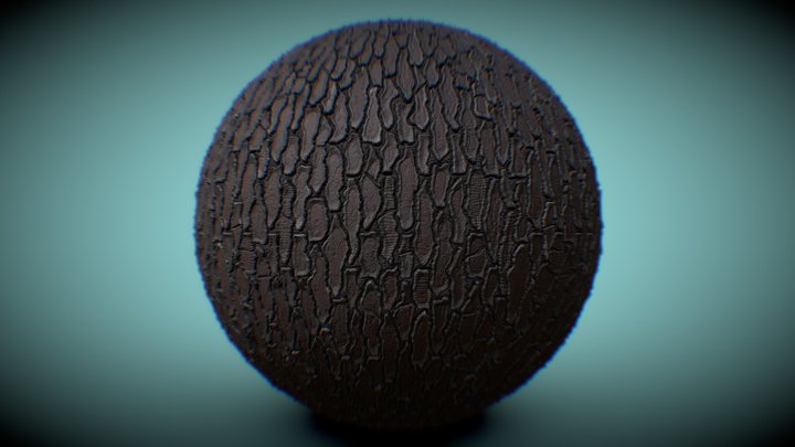 Dark Pine Bark | Tile Texture – Modello 3D gratuito STL