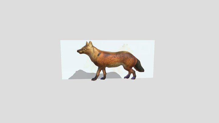Serigala Kelabu 3D Model