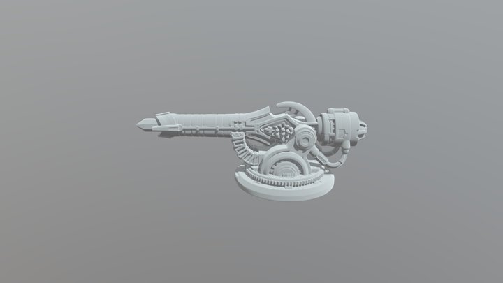 Emerald Arc Cannon 3D Model