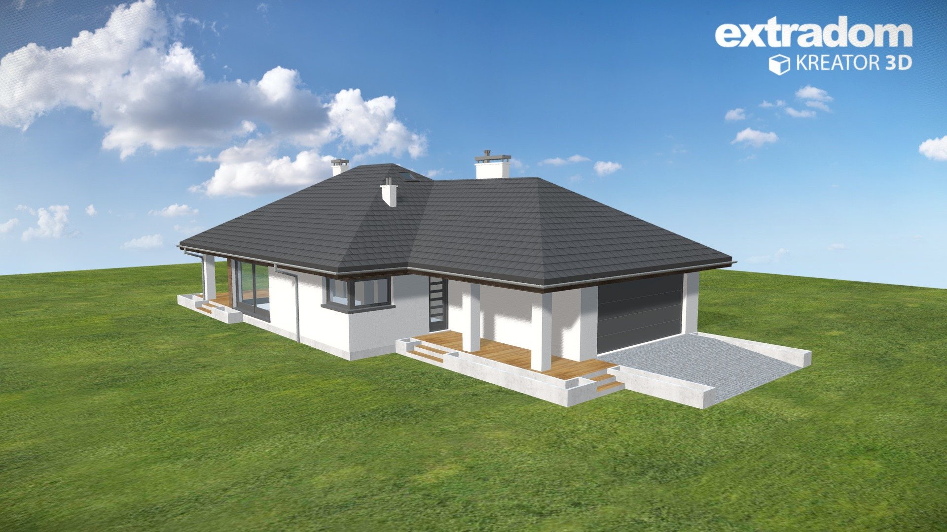 Projekt domu Morgan II (BBA2262) - 3D model by extradom.pl (@extradom ...