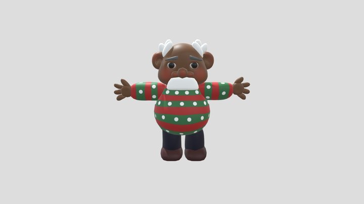 Cozy Grandpa 3D Model