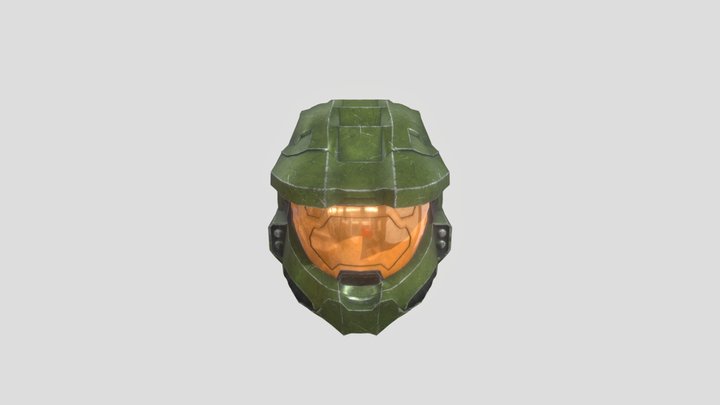 Mjolnir Mark VI Helmet 3D Model