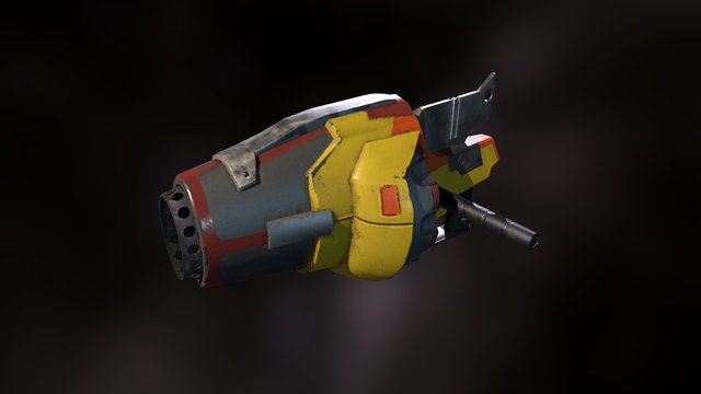 Stylized Blaster 3D Model