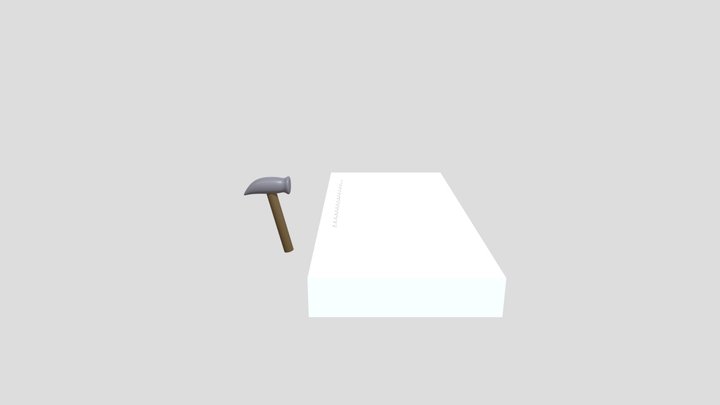 Hammer And Nail 3D Model
