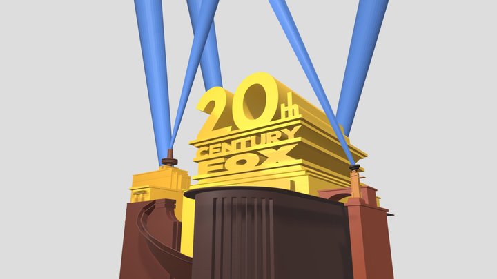 20th Century Fox Golden Structure Logo Remake 3D Model