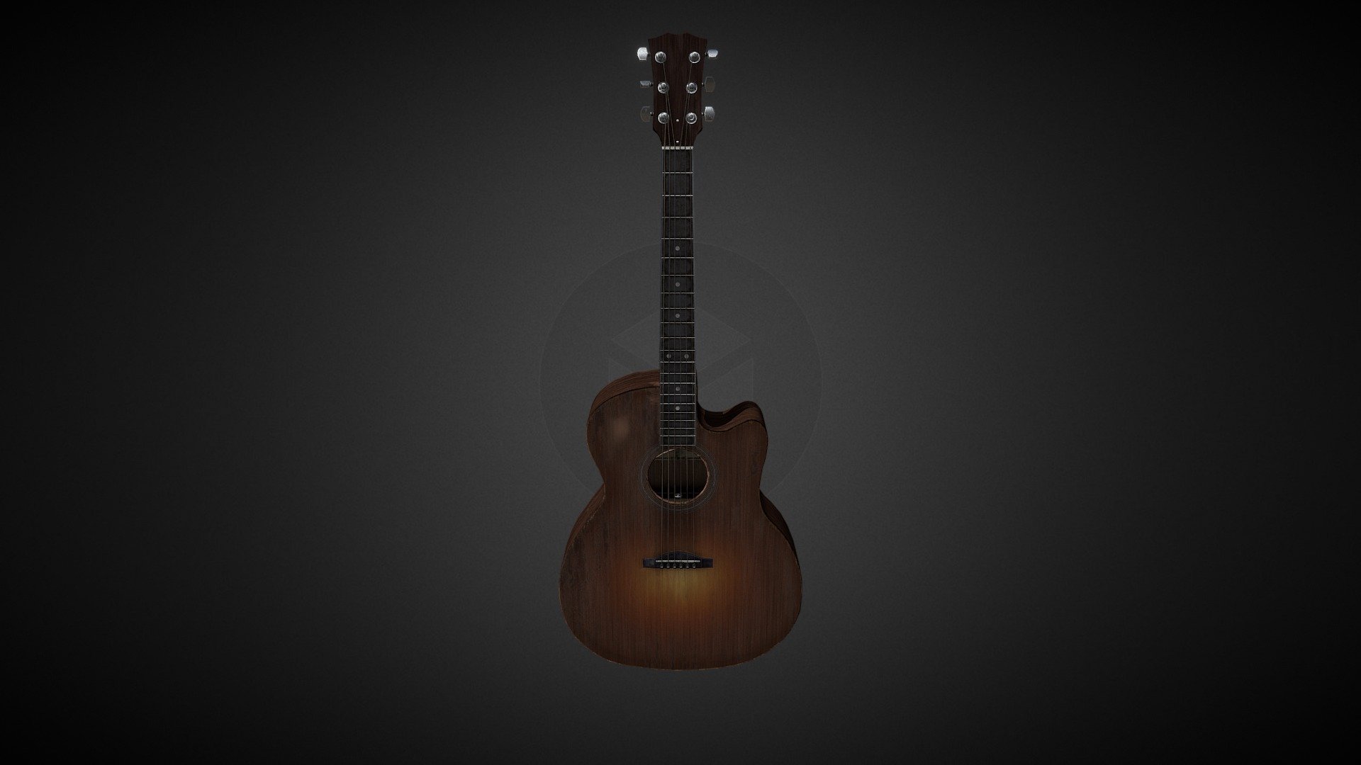 Ellie and Guitar 3D Model V2