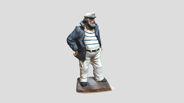 Sea Captain statue photogrammetry 3D Model