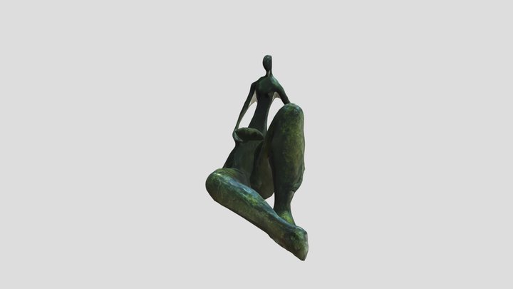 Leserin - in Bronze 3D Model