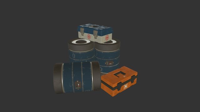 Scifi Assets 3D Model