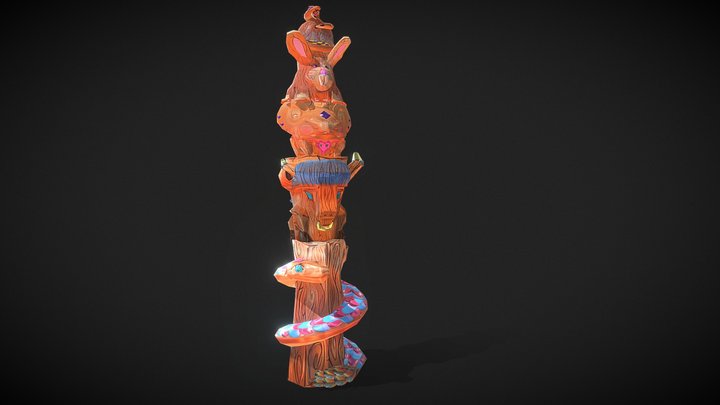 Family Totem 3D Model