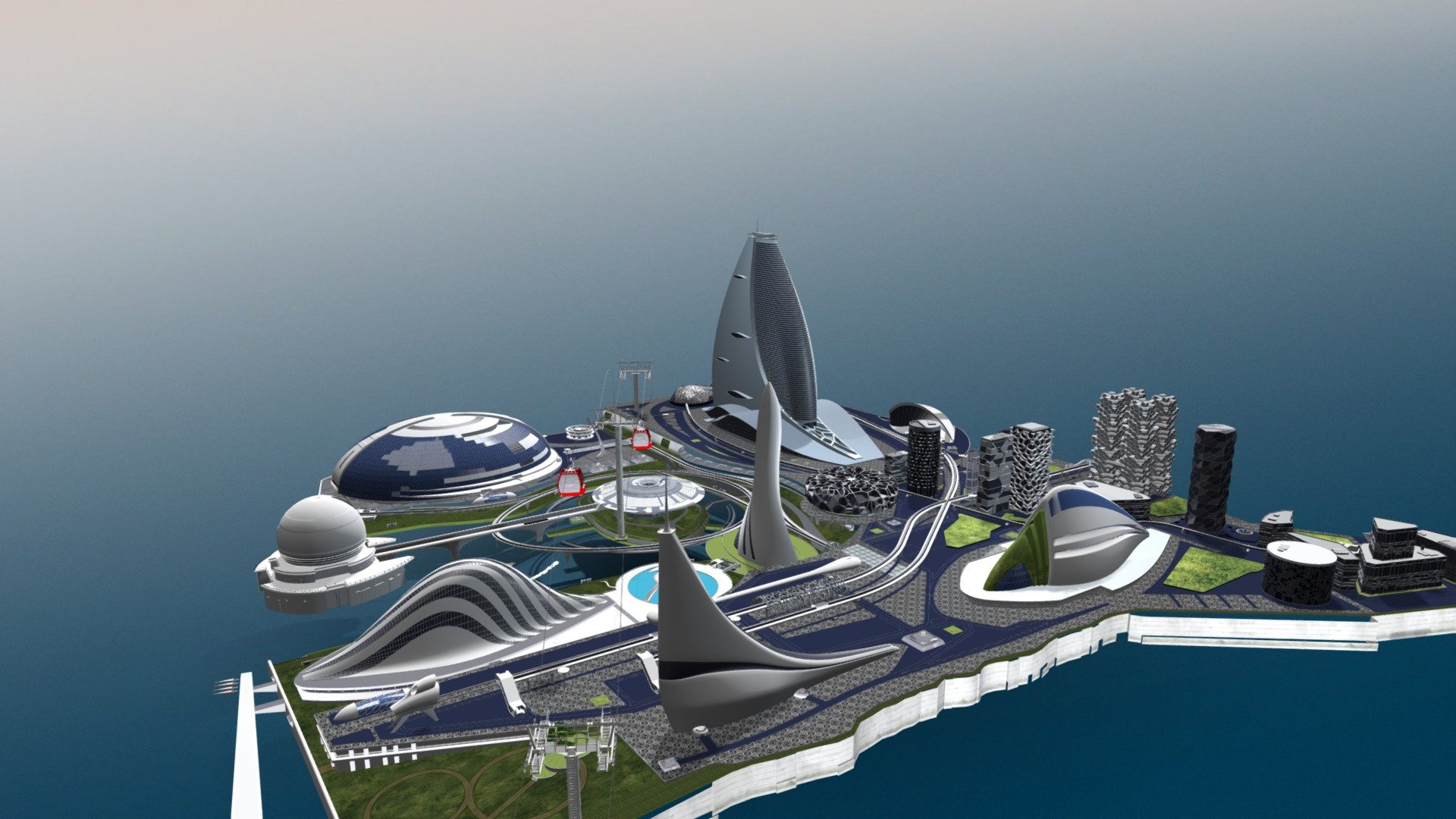 CyM SMART CITY - 3D model by Cal y Mayor (@carlgibbs) [b2e1573] - Sketchfab