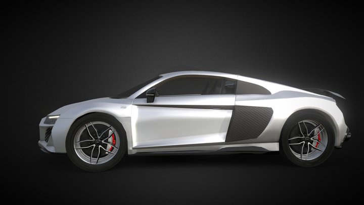 Audi R8 v10 GTR 3D Model