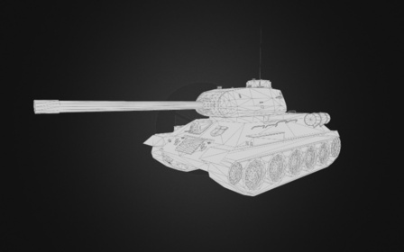 T34-85 Tank WIP 3D Model