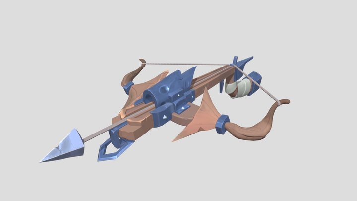 stylized crossbow 3D Model